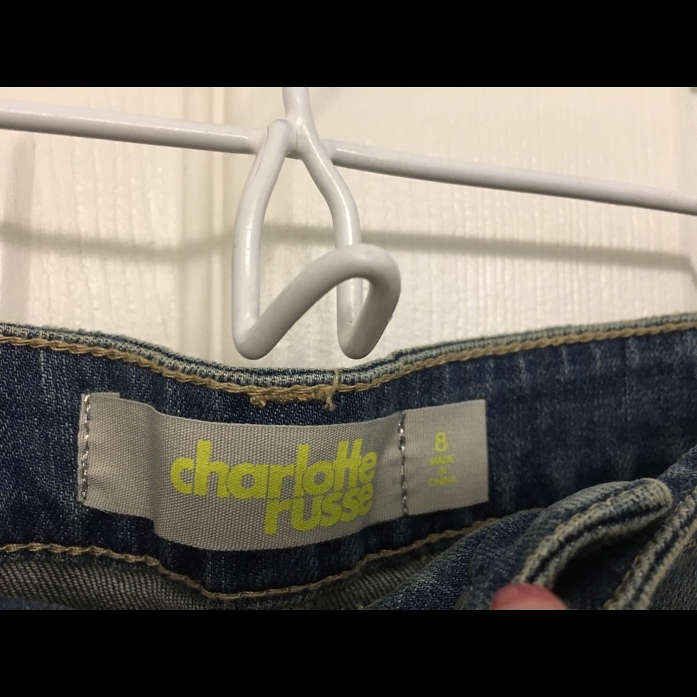 Charlotte Russe Denim Skirt Size 8 NWT o - Picture 5 of 8